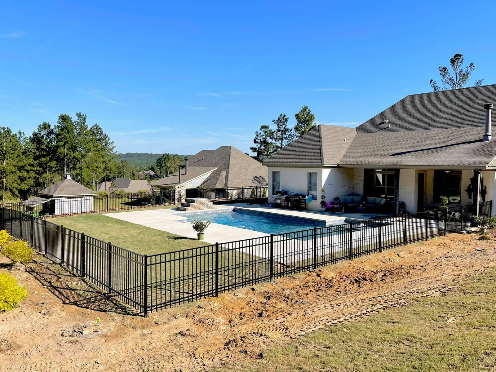 Aluminum Fence Installation Near Montgomery AL Master Fence Pro 